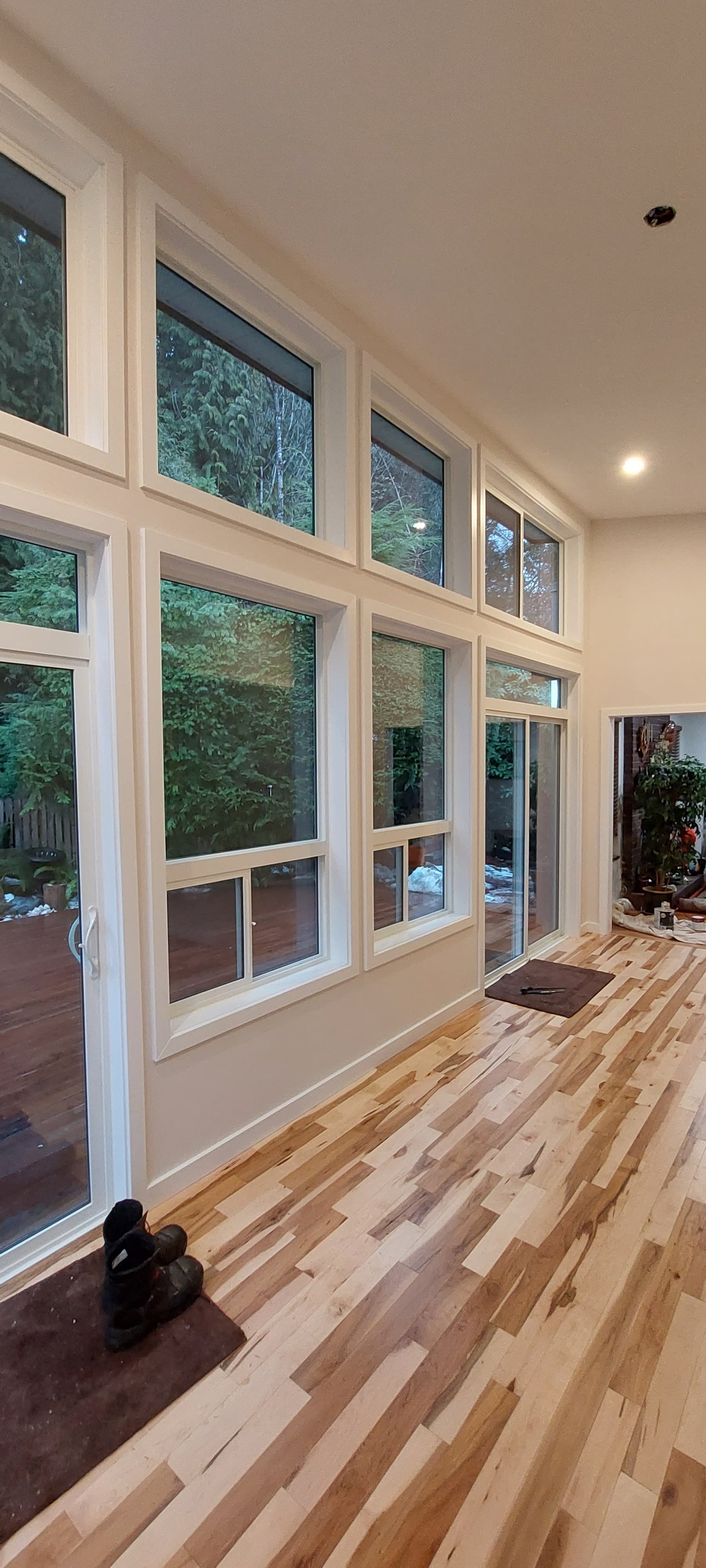 Double-pane window replacement on residential home by Tomron Construction in Maple Ridge, BC